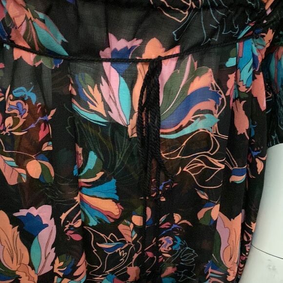 NWT Time and Tru Floral Swimsuit Cover Up - Size Large - Picture 14 of 15